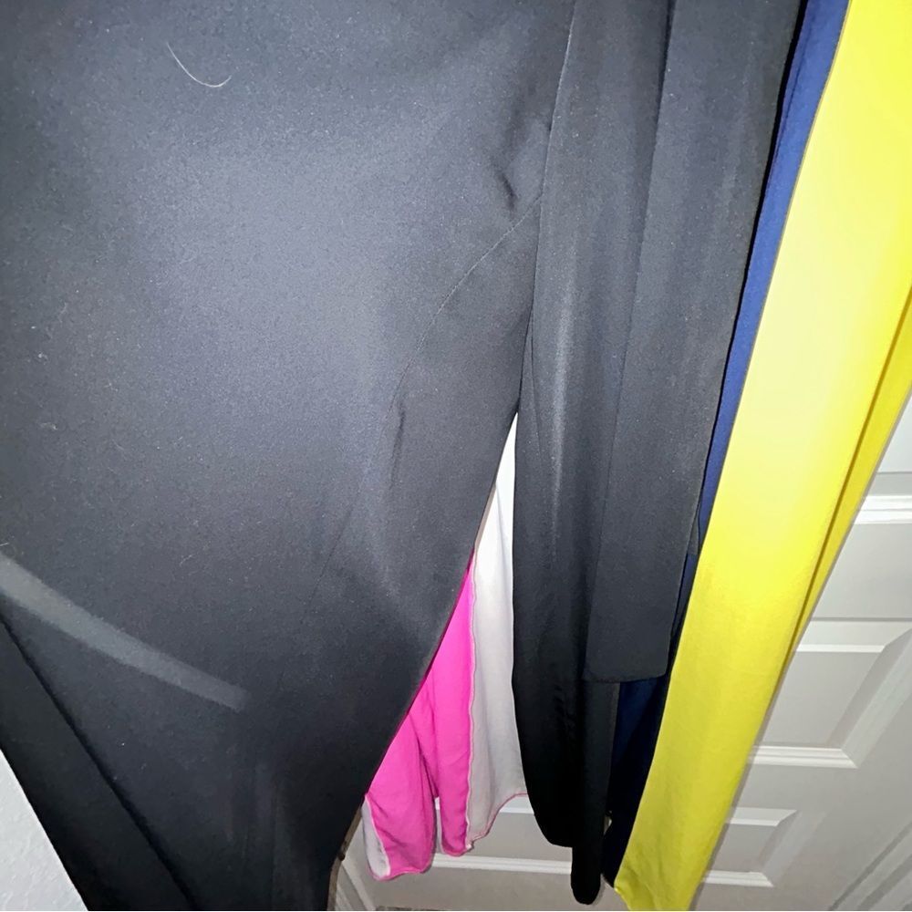 Colorblock Sleeveless Jumpsuit - Pink, Yellow & Black - Picture 5 of 12